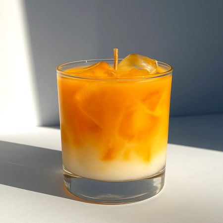 Handmade Soy Wax Mango Latte Scented Candle